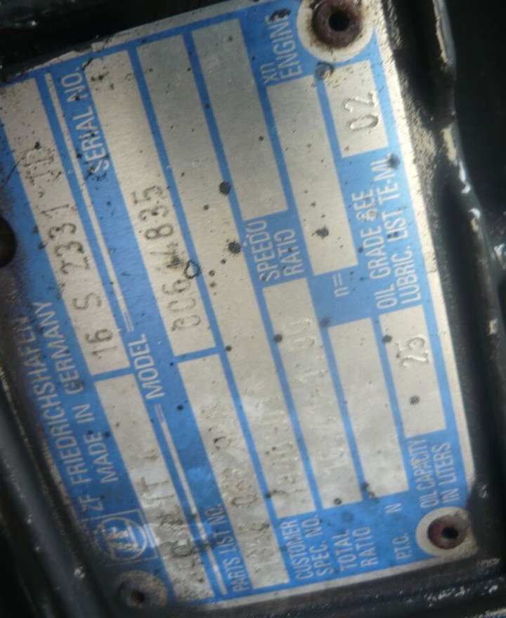 DAF ZF16S2331TD IT DAF XF 105 460 E5 - Växellåda för Lastbil: bild 4 DAF ZF16S2331TD IT DAF XF 105 460 E5 - Växellåda för Lastbil: bild 4