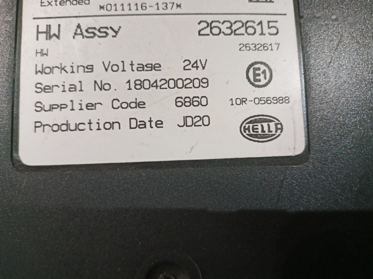 Scania G,R,S 2632613 truck - Kontrollenhet för Lastbil: bild 4 Scania G,R,S 2632613 truck - Kontrollenhet för Lastbil: bild 4