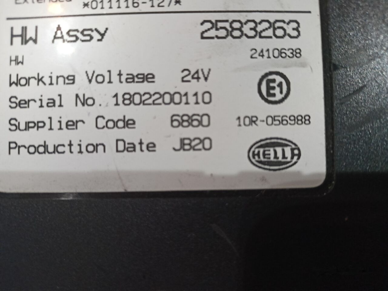 Scania G,R,S 2632613 truck - Kontrollenhet för Lastbil: bild 5 Scania G,R,S 2632613 truck - Kontrollenhet för Lastbil: bild 5