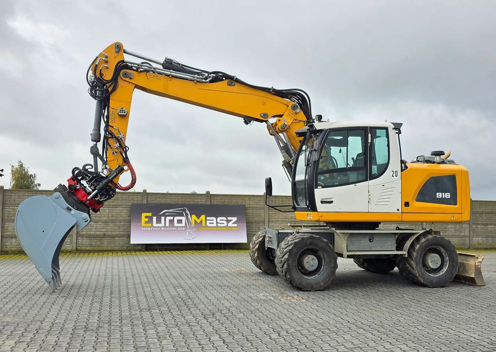 Liebherr A 916 Litronic, 2020 ROK, ROTOTILT, 7300 MTH - Grävmaskin på däck: bild 1 Liebherr A 916 Litronic, 2020 ROK, ROTOTILT, 7300 MTH - Grävmaskin på däck: bild 1