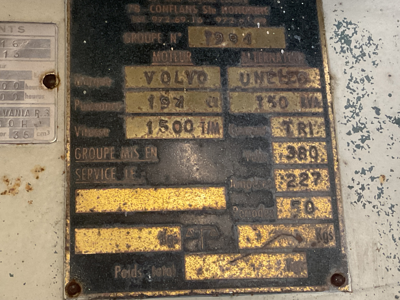 Volvo 150KVA Generator, Low hours. - Elgenerator: bild 3 Volvo 150KVA Generator, Low hours. - Elgenerator: bild 3