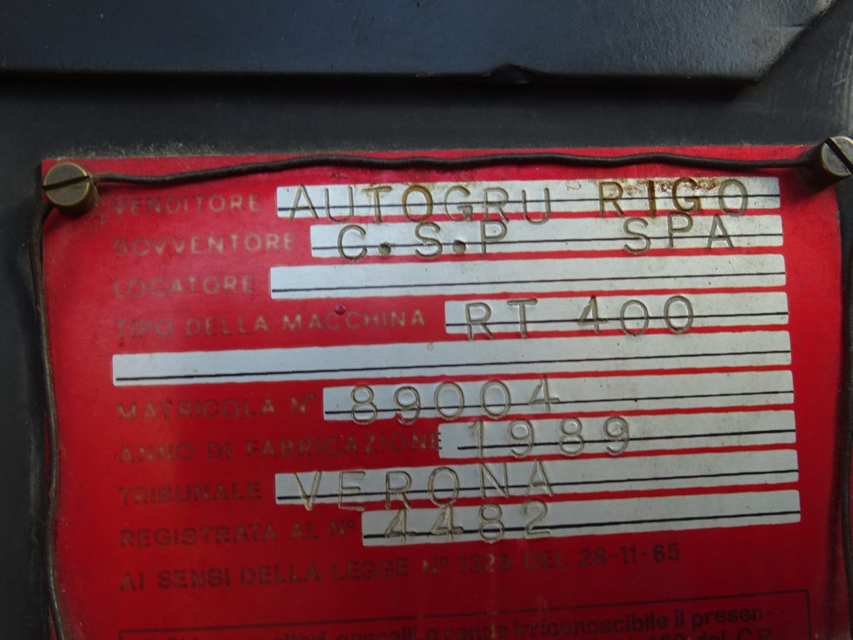 Terrängkran RIGO RT 400: bild 9