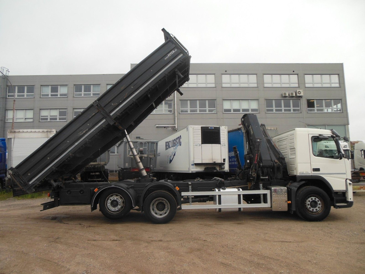 Tippbil lastbil, Kranbil Volvo FM 410, 6X2, DREISEITEN KIPPER, HIAB XS 211: bild 13 Tippbil lastbil, Kranbil Volvo FM 410, 6X2, DREISEITEN KIPPER, HIAB XS 211: bild 13