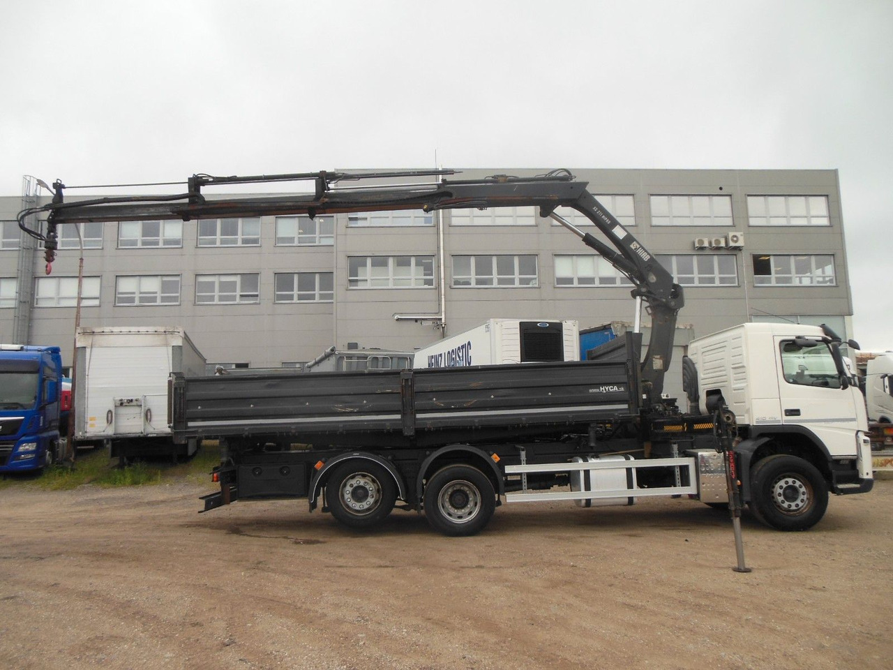 Tippbil lastbil, Kranbil Volvo FM 410, 6X2, DREISEITEN KIPPER, HIAB XS 211: bild 17 Tippbil lastbil, Kranbil Volvo FM 410, 6X2, DREISEITEN KIPPER, HIAB XS 211: bild 17