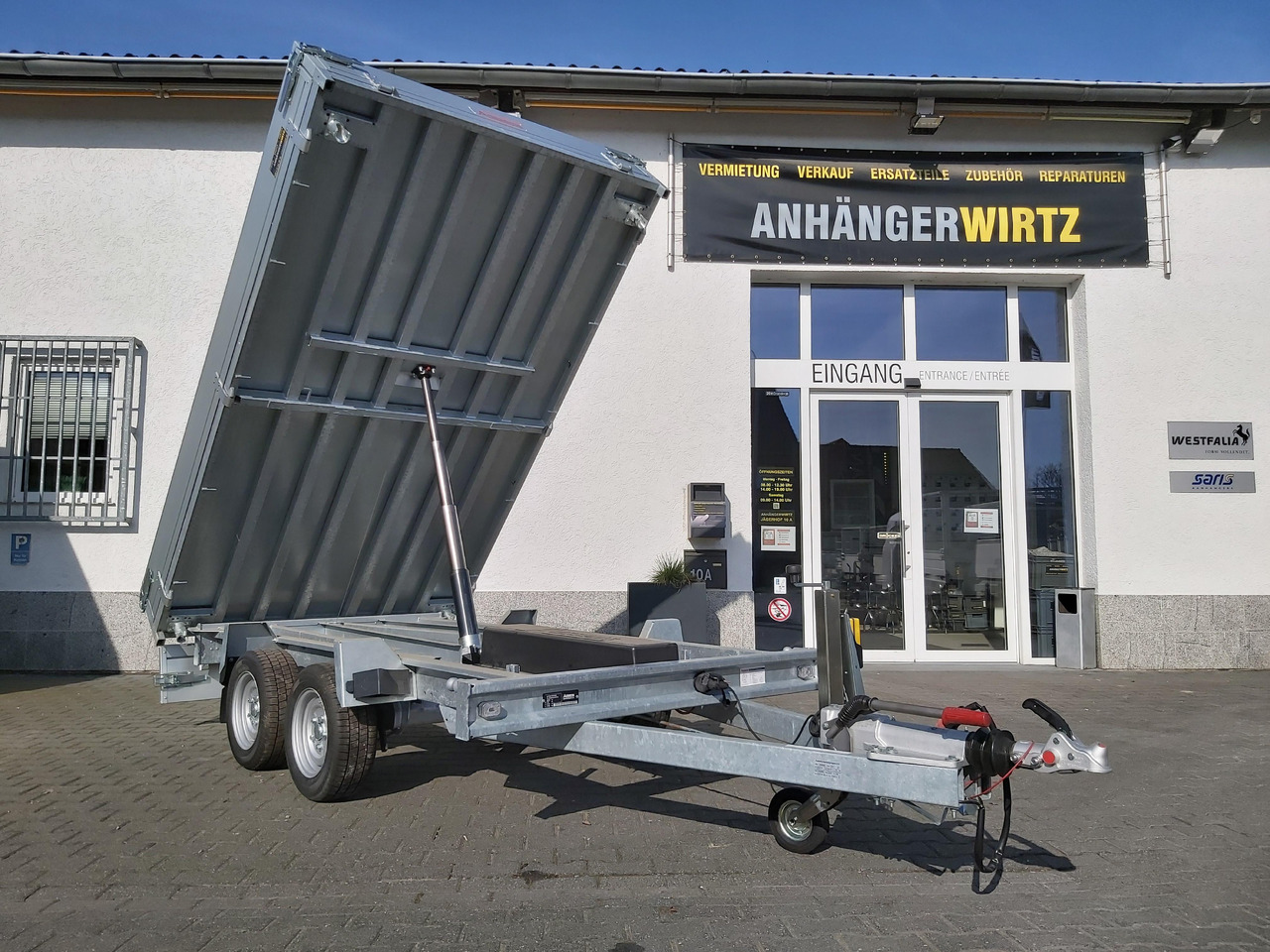 Anssems Kipper KSX 3500 Elektrisch 305x178x35cm Stahlboden niedrig Fahrgestell 3500kg - Tippsläp: bild 2 Anssems Kipper KSX 3500 Elektrisch 305x178x35cm Stahlboden niedrig Fahrgestell 3500kg - Tippsläp: bild 2