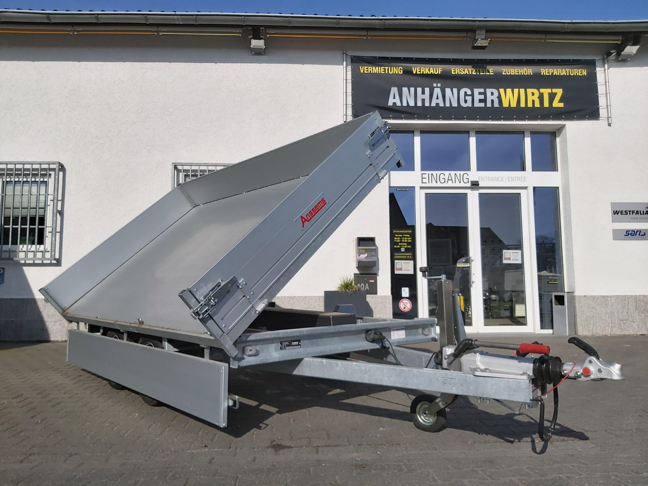 Anssems Kipper KSX 3500 Elektrisch 305x178x35cm Stahlboden niedrig Fahrgestell 3500kg - Tippsläp: bild 3 Anssems Kipper KSX 3500 Elektrisch 305x178x35cm Stahlboden niedrig Fahrgestell 3500kg - Tippsläp: bild 3