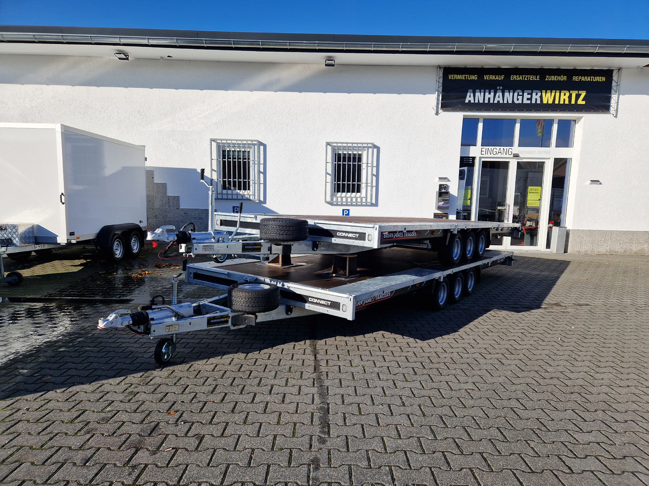 Brian James Trailer Connect 550x229cm blackline Plattform Tridem 10" 3500kg (XXL) - Flaksläp: bild 2 Brian James Trailer Connect 550x229cm blackline Plattform Tridem 10" 3500kg (XXL) - Flaksläp: bild 2