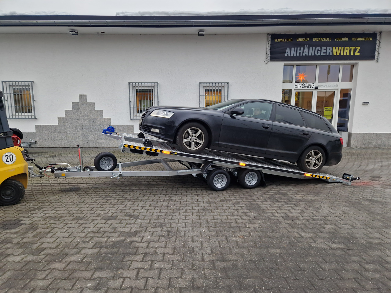 Cartrailer Expert 2745 easyload black 450x216cm ankippbar Winde Reserverad 10" 100km/H 2700kg - Biltransportsläp: bild 3 Cartrailer Expert 2745 easyload black 450x216cm ankippbar Winde Reserverad 10" 100km/H 2700kg - Biltransportsläp: bild 3