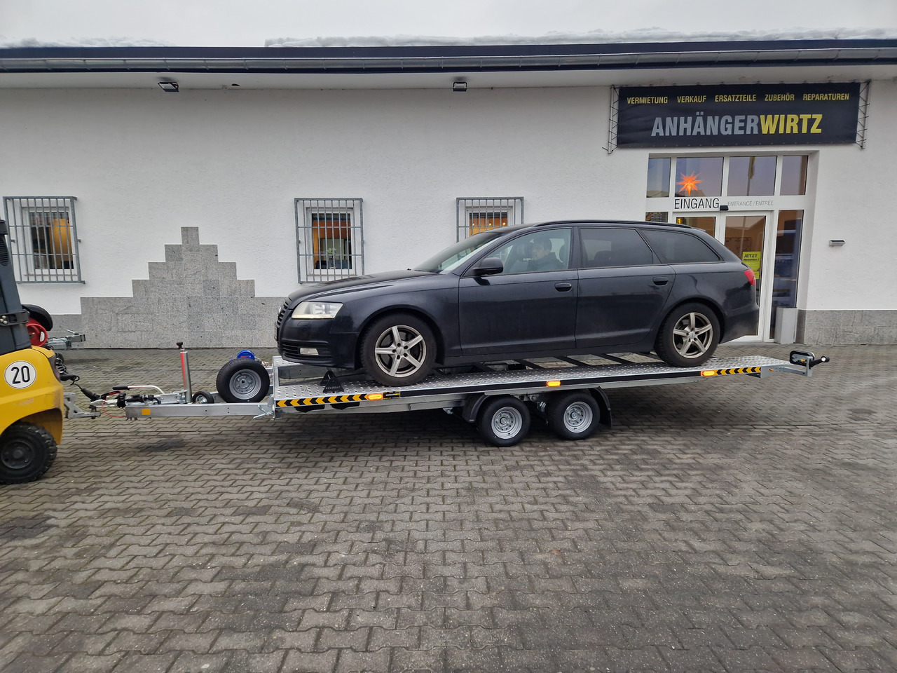 Cartrailer Expert 2745 easyload black 450x216cm ankippbar Winde Reserverad 10" 100km/H 2700kg - Biltransportsläp: bild 4 Cartrailer Expert 2745 easyload black 450x216cm ankippbar Winde Reserverad 10" 100km/H 2700kg - Biltransportsläp: bild 4