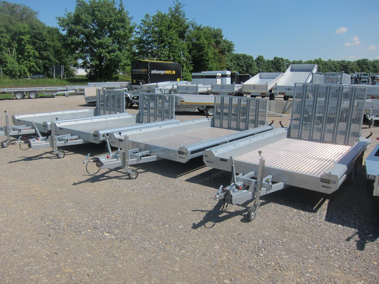 HULCO TERRAX Aluboden 394x180x27cm Heckrampe 150cm (XL) 3000kg - Maskinsläp: bild 2 HULCO TERRAX Aluboden 394x180x27cm Heckrampe 150cm (XL) 3000kg - Maskinsläp: bild 2