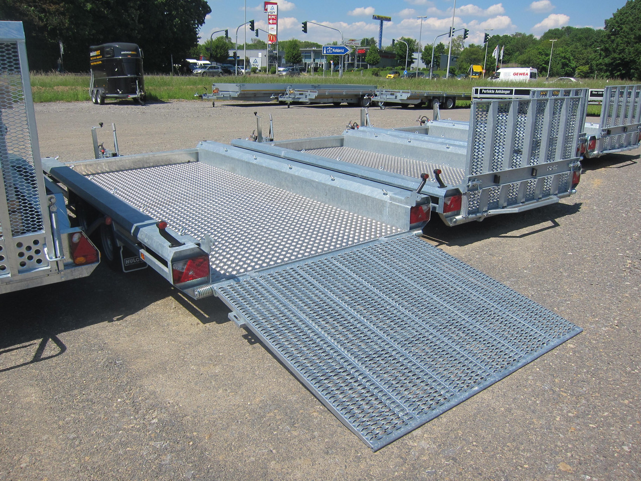 HULCO TERRAX Aluboden 394x180x27cm Heckrampe 150cm (XL) 3000kg - Maskinsläp: bild 5 HULCO TERRAX Aluboden 394x180x27cm Heckrampe 150cm (XL) 3000kg - Maskinsläp: bild 5