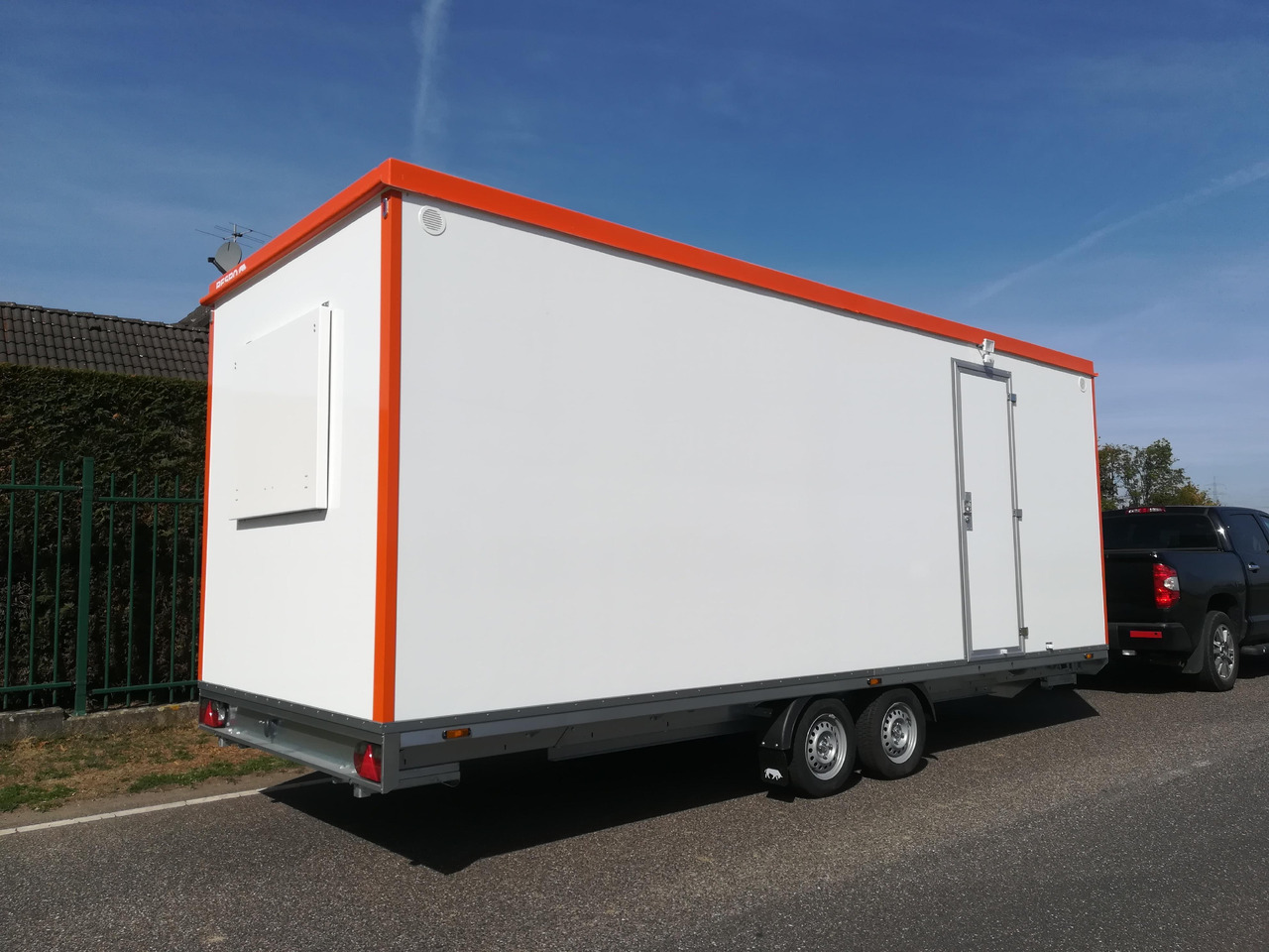 Mobiles Büro 612x222x220cm Tür + Fenster + WC Raum (XXXL) 2000kg - Container hus, Släp: bild 3 Mobiles Büro 612x222x220cm Tür + Fenster + WC Raum (XXXL) 2000kg - Container hus, Släp: bild 3