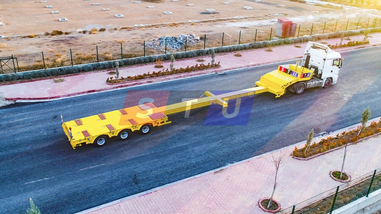STU 3 Axle Hydraulic Steering Low Loader - Låg lastare semitrailer: bild 1 STU 3 Axle Hydraulic Steering Low Loader - Låg lastare semitrailer: bild 1