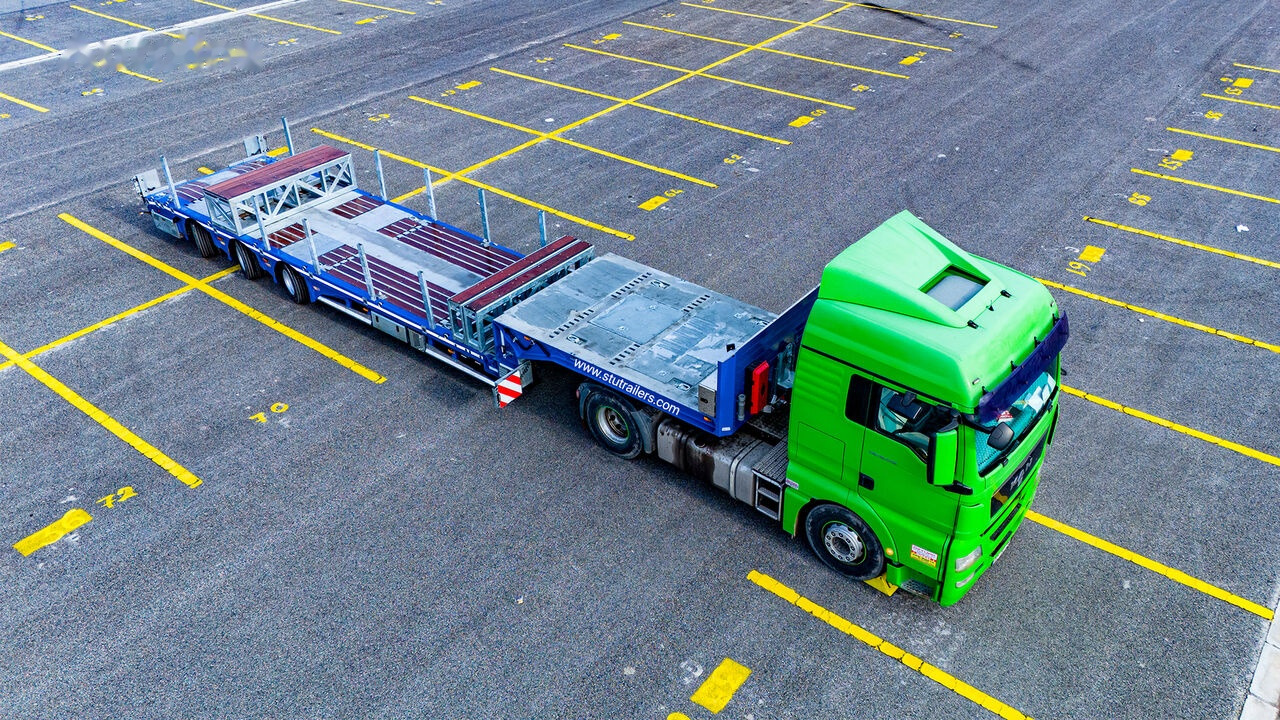 STU 3 Axle Hydraulic Steering Low Loader - Låg lastare semitrailer: bild 5 STU 3 Axle Hydraulic Steering Low Loader - Låg lastare semitrailer: bild 5