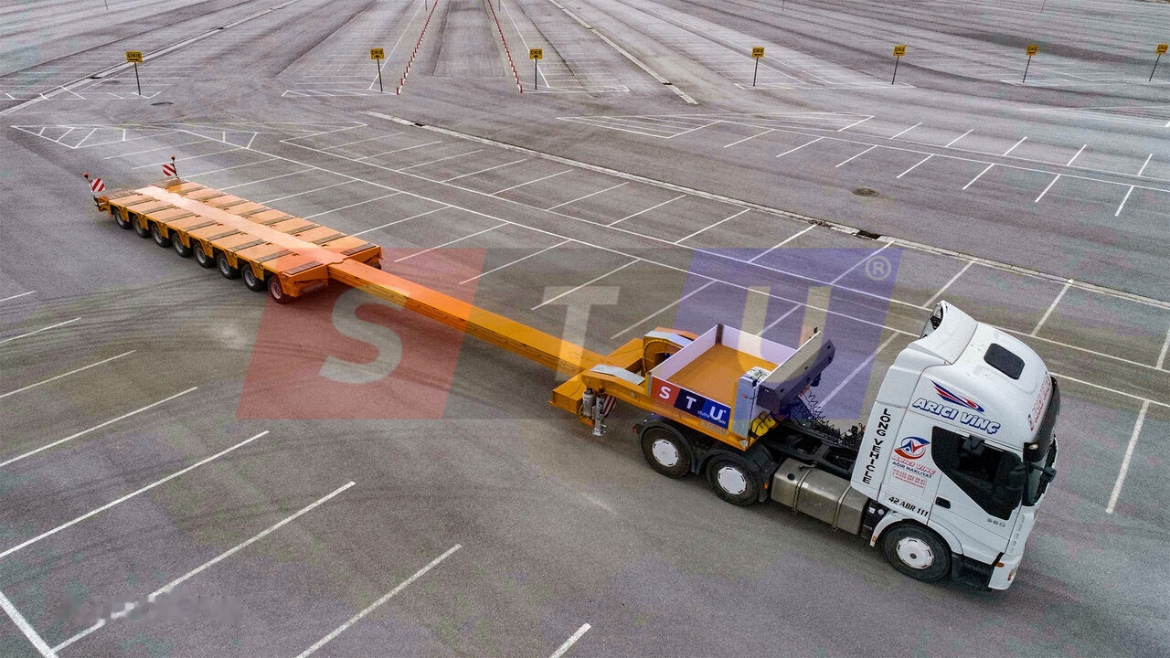 STU 8 AXLE LOWBED- HYDRAULIC STEERING AXLES / 8 ESSİEUX SURBAISSES-E - Låg lastare semitrailer: bild 3 STU 8 AXLE LOWBED- HYDRAULIC STEERING AXLES / 8 ESSİEUX SURBAISSES-E - Låg lastare semitrailer: bild 3
