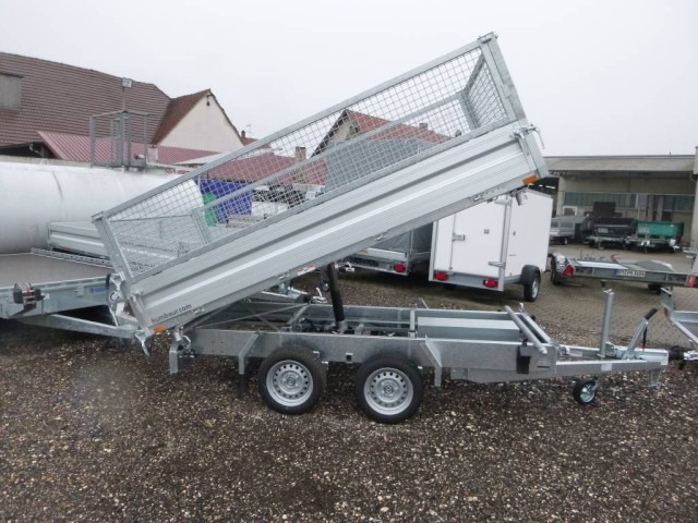 Humbaur 3-Seitenkipper HTK 3500.31 Alu, mit Laubgitteraufsatz - Tippsläp: bild 2 Humbaur 3-Seitenkipper HTK 3500.31 Alu, mit Laubgitteraufsatz - Tippsläp: bild 2