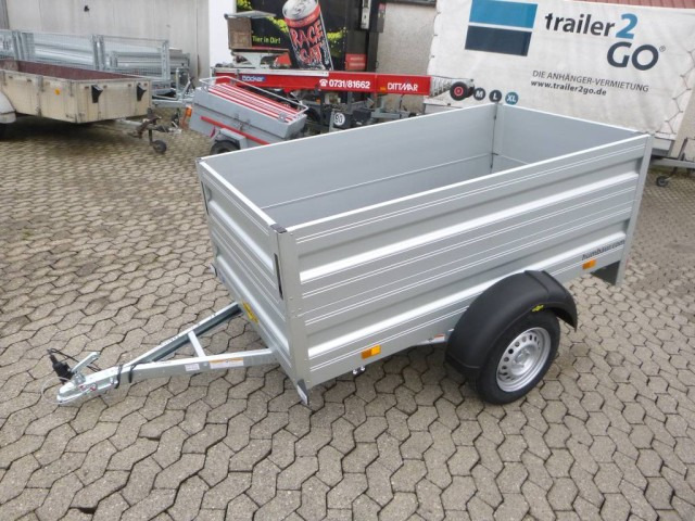 Humbaur HA 752111 mit Bordwandaufsatz Alu, 750 kg, 2050 x 1100 x 350 mm - Bilsläp: bild 1 Humbaur HA 752111 mit Bordwandaufsatz Alu, 750 kg, 2050 x 1100 x 350 mm - Bilsläp: bild 1