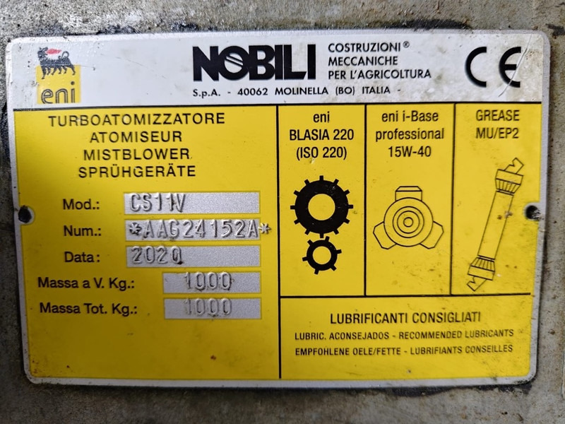 Nobili Ventis 502-1001 T OTF - Bogserad spruta: bild 4 Nobili Ventis 502-1001 T OTF - Bogserad spruta: bild 4