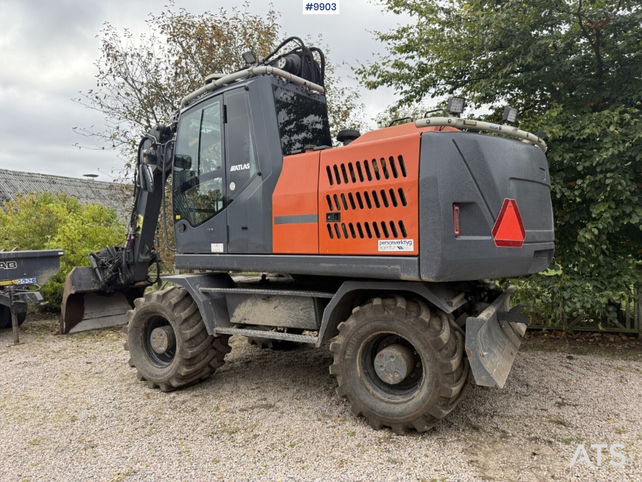 Atlas 160 wheel excavator with tiltrotator and attachments - Grävmaskin på däck: bild 3 Atlas 160 wheel excavator with tiltrotator and attachments - Grävmaskin på däck: bild 3