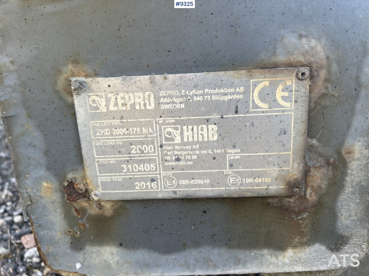 Bakgavellyft Zepro ZHD 2000-175 MA - Bakgavellyft: bild 5 Bakgavellyft Zepro ZHD 2000-175 MA - Bakgavellyft: bild 5