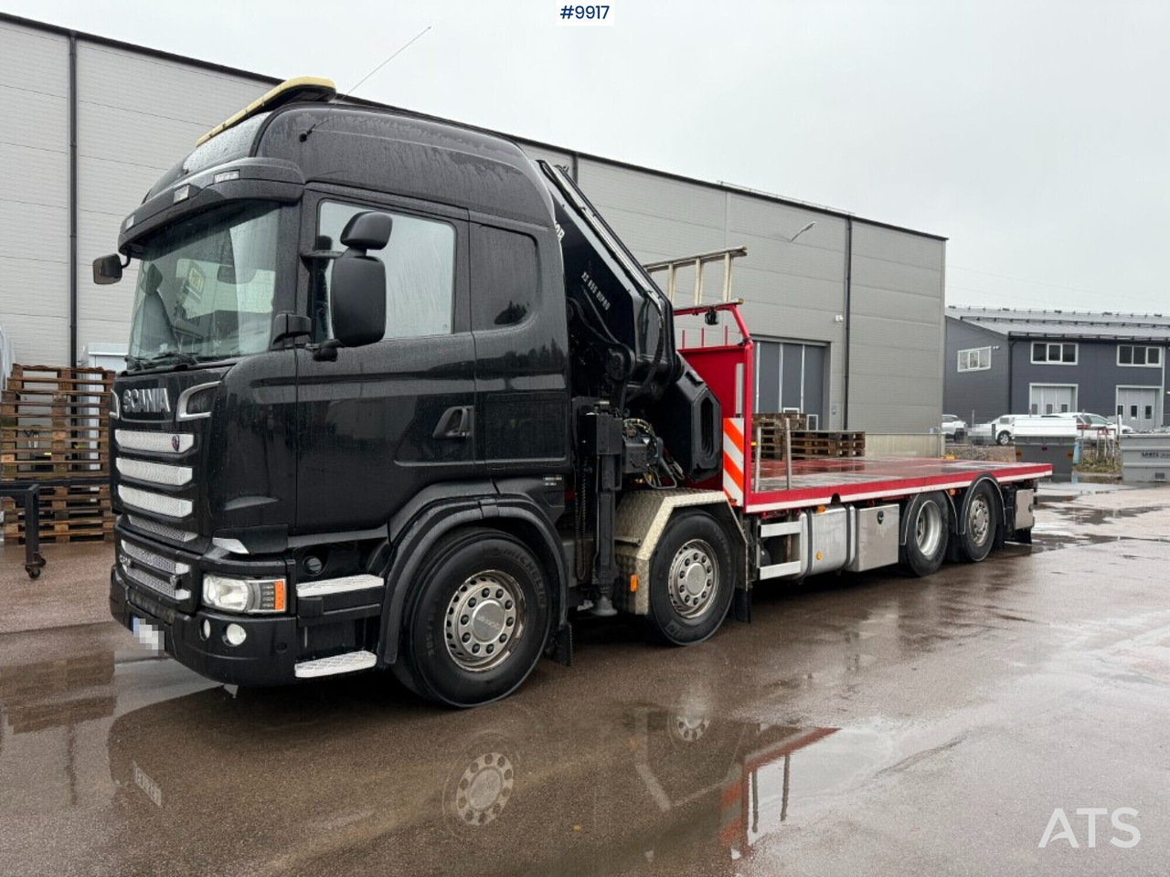 Crane truck/Flatbed truck Scania R520 8X2*6 HIAB XS 855E-8 HIPRO - Flakbil, Kranbil: bild 1 Crane truck/Flatbed truck Scania R520 8X2*6 HIAB XS 855E-8 HIPRO - Flakbil, Kranbil: bild 1