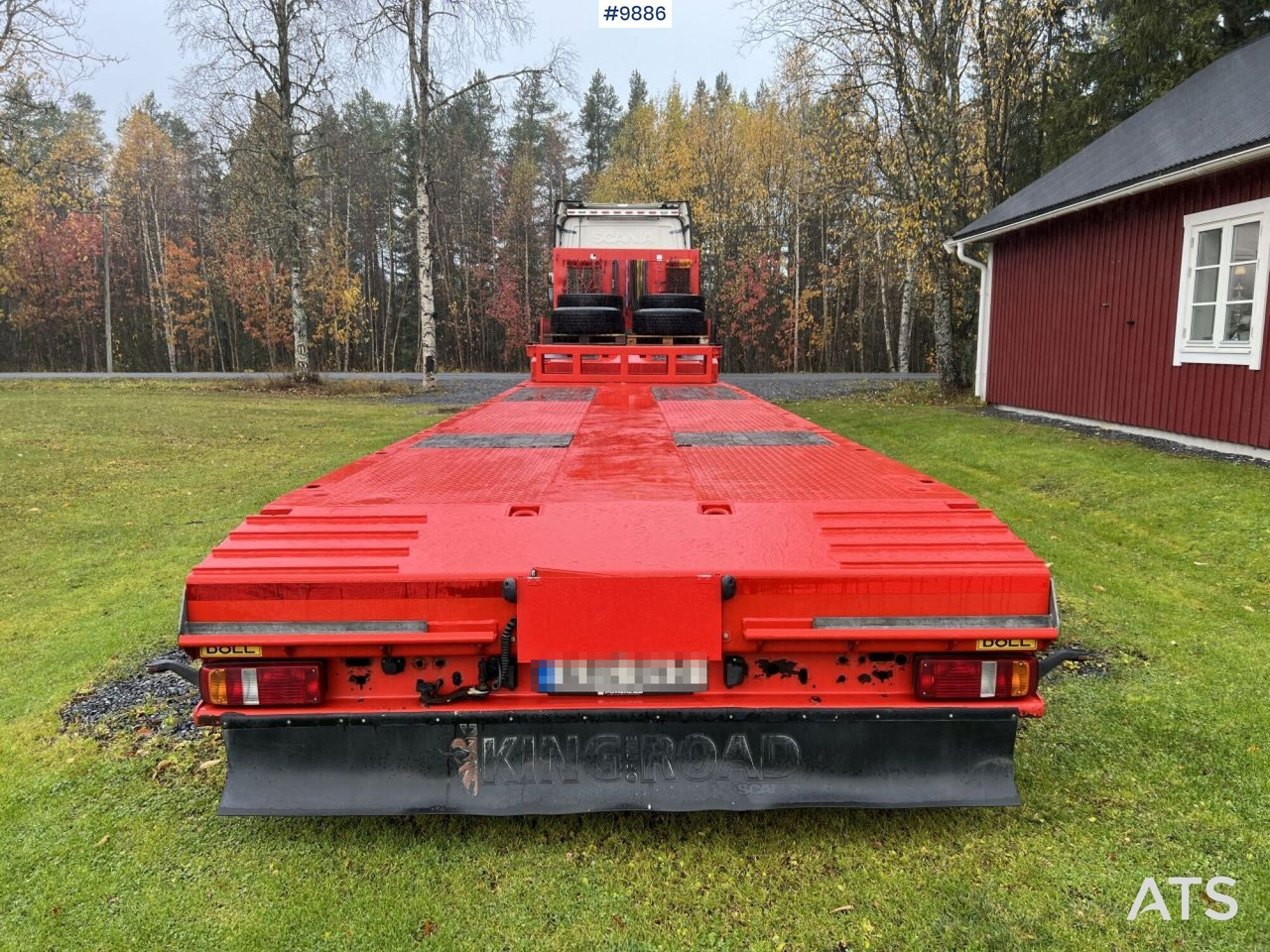 Dragbil, Låg lastare semitrailer Scania R500 Tractor unit with Doll S3L Trombone Trailer: bild 12