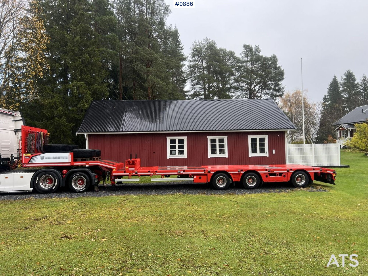 Dragbil, Låg lastare semitrailer Scania R500 Tractor unit with Doll S3L Trombone Trailer: bild 44