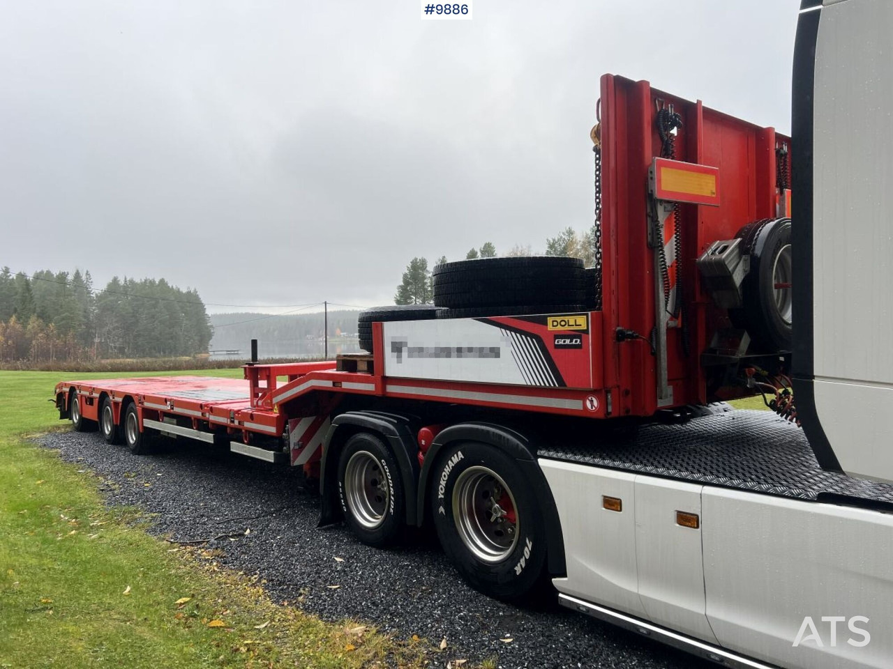 Dragbil, Låg lastare semitrailer Scania R500 Tractor unit with Doll S3L Trombone Trailer: bild 47