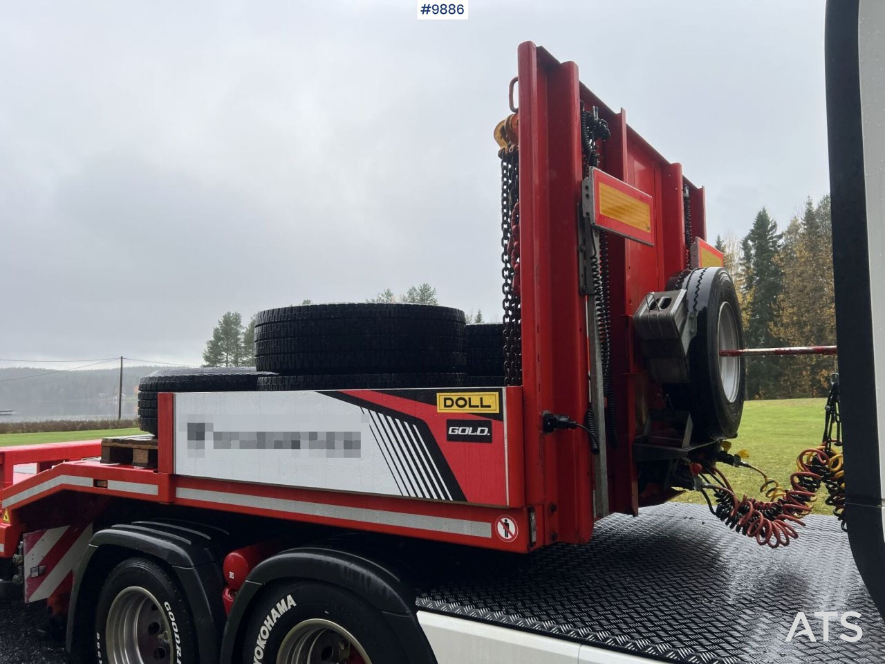 Dragbil, Låg lastare semitrailer Scania R500 Tractor unit with Doll S3L Trombone Trailer: bild 48