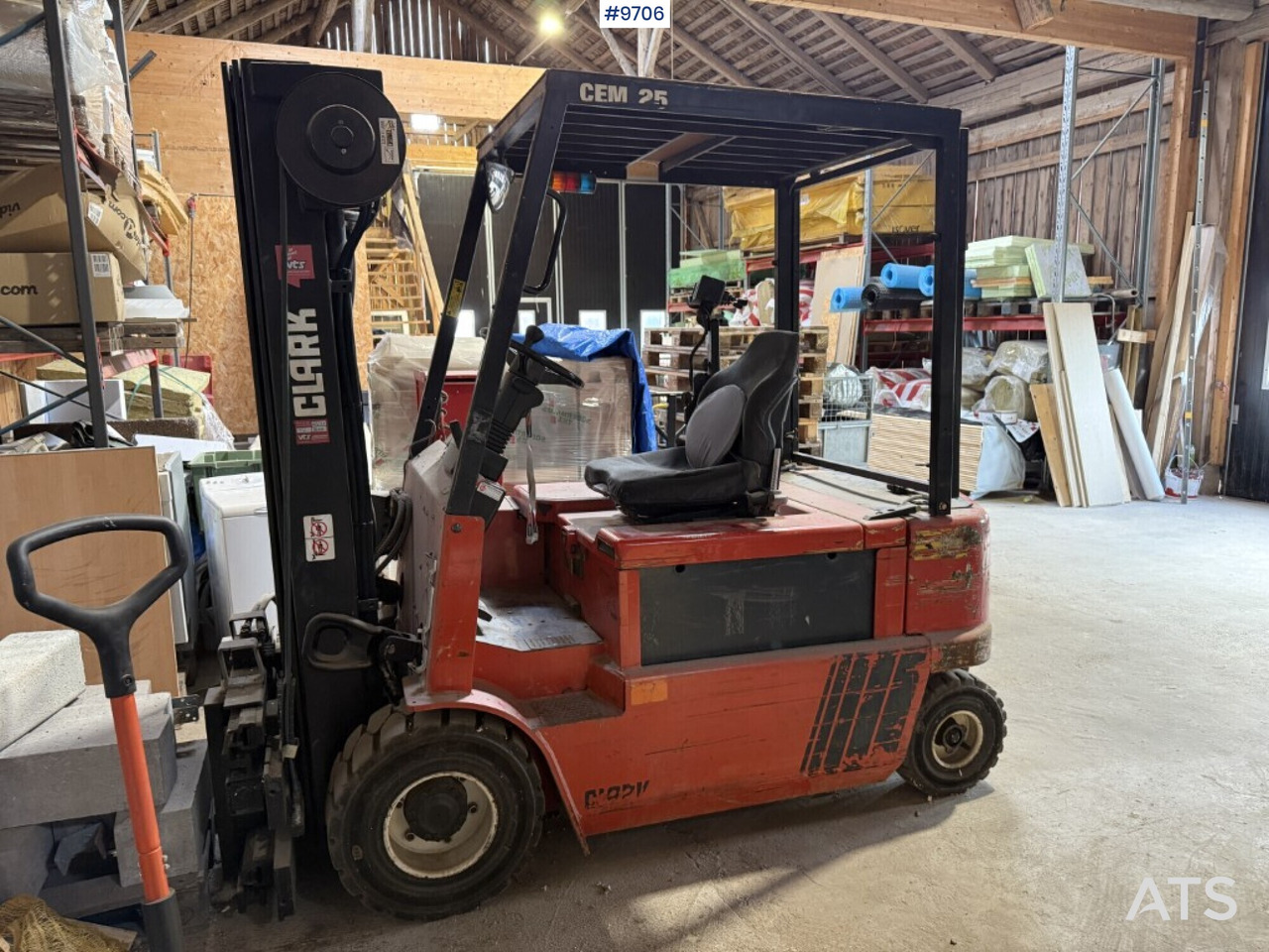 Forklift Clark CEM 25 - Eltruck: bild 1 Forklift Clark CEM 25 - Eltruck: bild 1