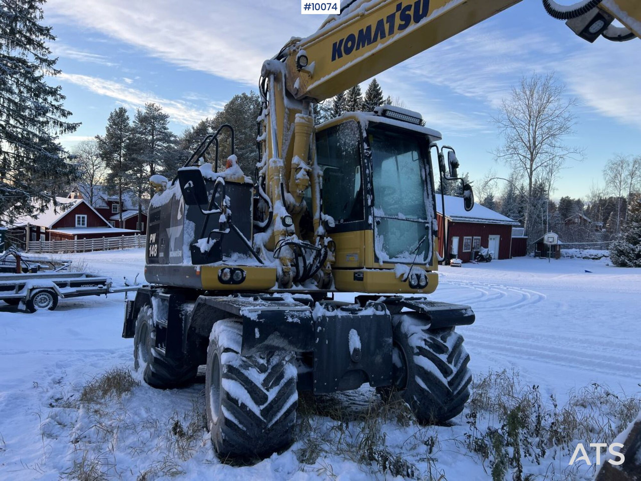 Komatsu PW148 Wheeled excavator with rotor and buckets - Grävmaskin på däck: bild 4 Komatsu PW148 Wheeled excavator with rotor and buckets - Grävmaskin på däck: bild 4