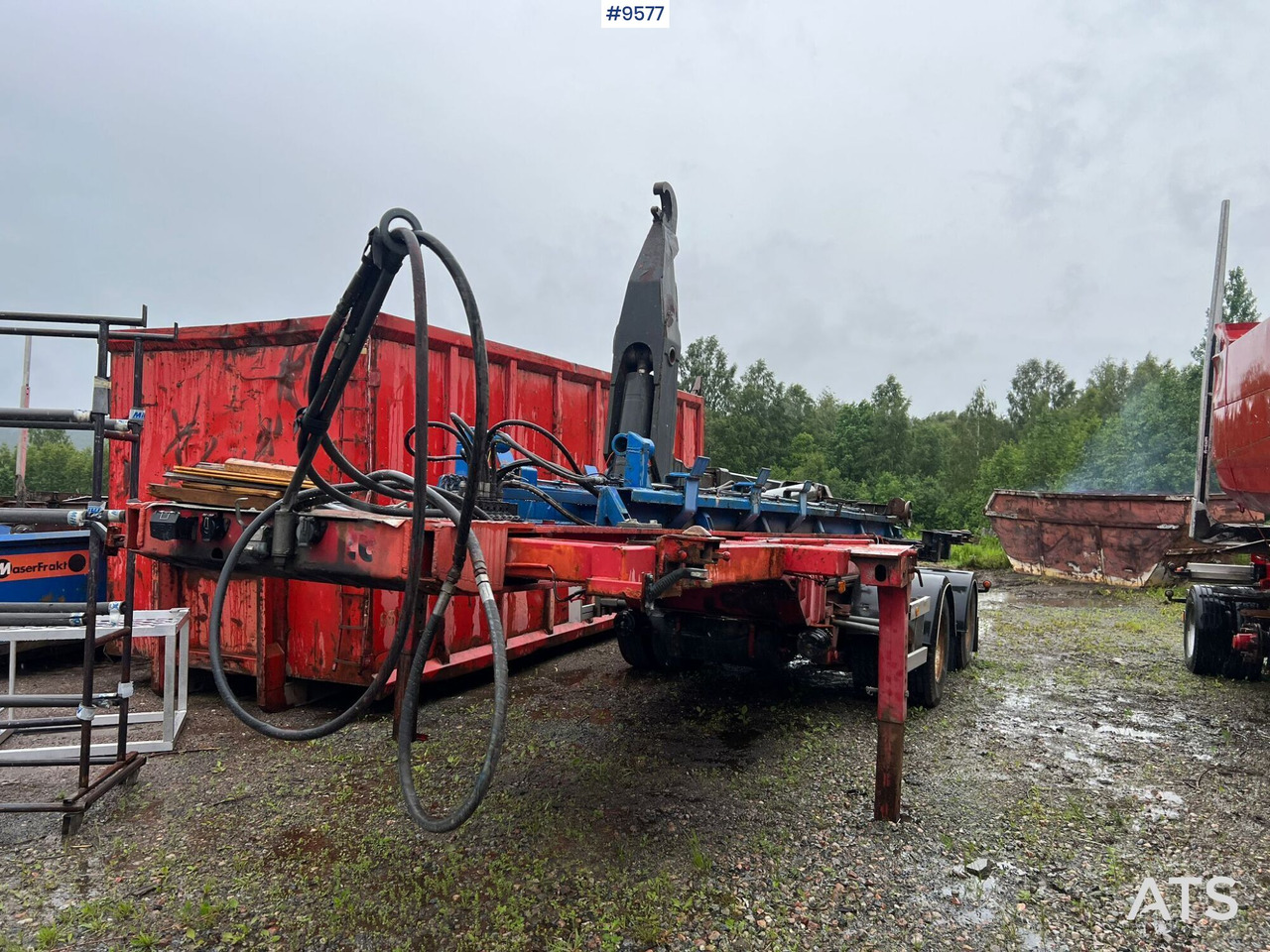 Link trailer PARATOR with swap body - Kroklastväxlar/ Lyftdumper, Släp: bild 1 Link trailer PARATOR with swap body - Kroklastväxlar/ Lyftdumper, Släp: bild 1