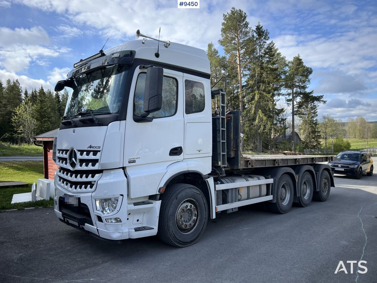 Mercedes Benz Arocs 3251 Tridem Hooklift, flatbed and concrete rotator - Lastväxlare lastbil: bild 1 Mercedes Benz Arocs 3251 Tridem Hooklift, flatbed and concrete rotator - Lastväxlare lastbil: bild 1