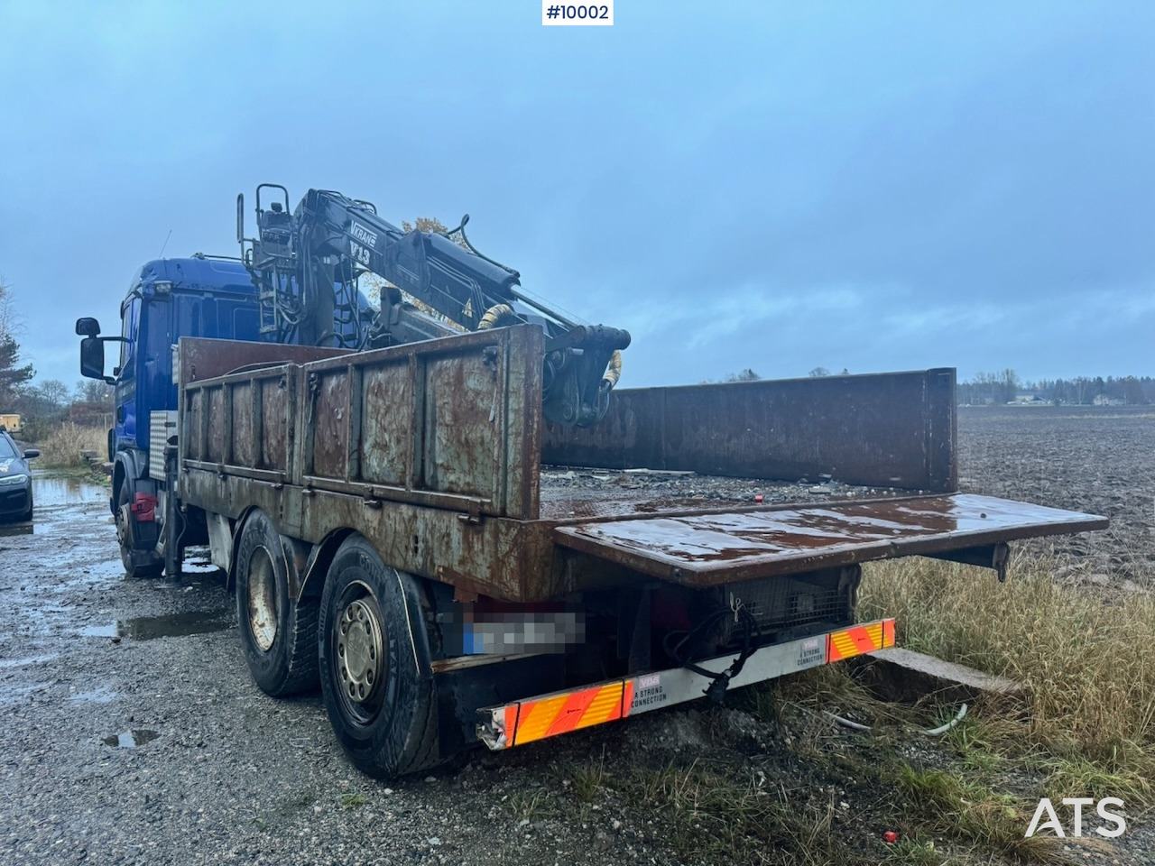 Scania R124 6x2 Flatbed truck with timber crane - Flakbil, Kranbil: bild 5 Scania R124 6x2 Flatbed truck with timber crane - Flakbil, Kranbil: bild 5