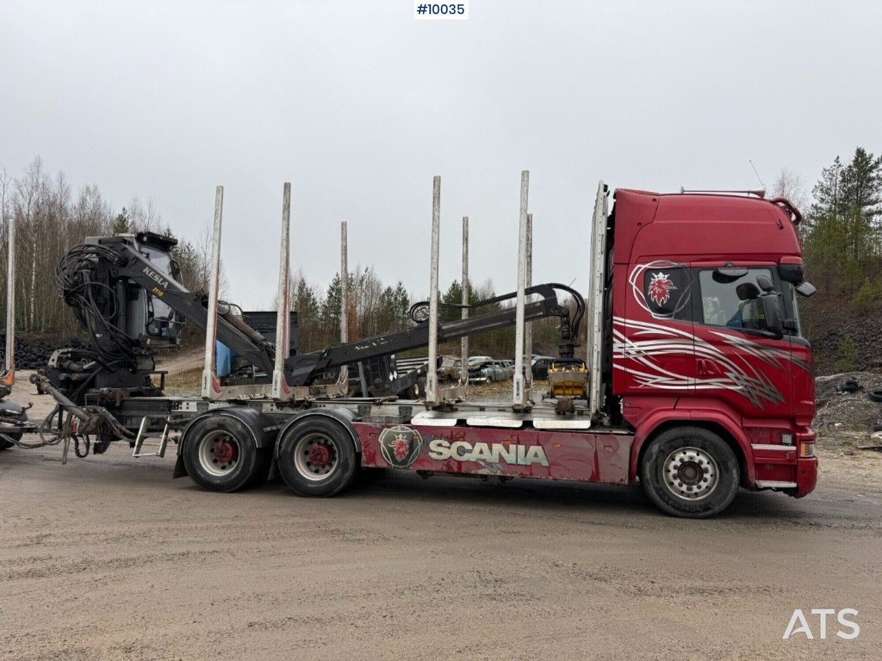 Scania R730 timber truck with crane and trailer (VIDEO) - Timmerbil, Kranbil: bild 3 Scania R730 timber truck with crane and trailer (VIDEO) - Timmerbil, Kranbil: bild 3