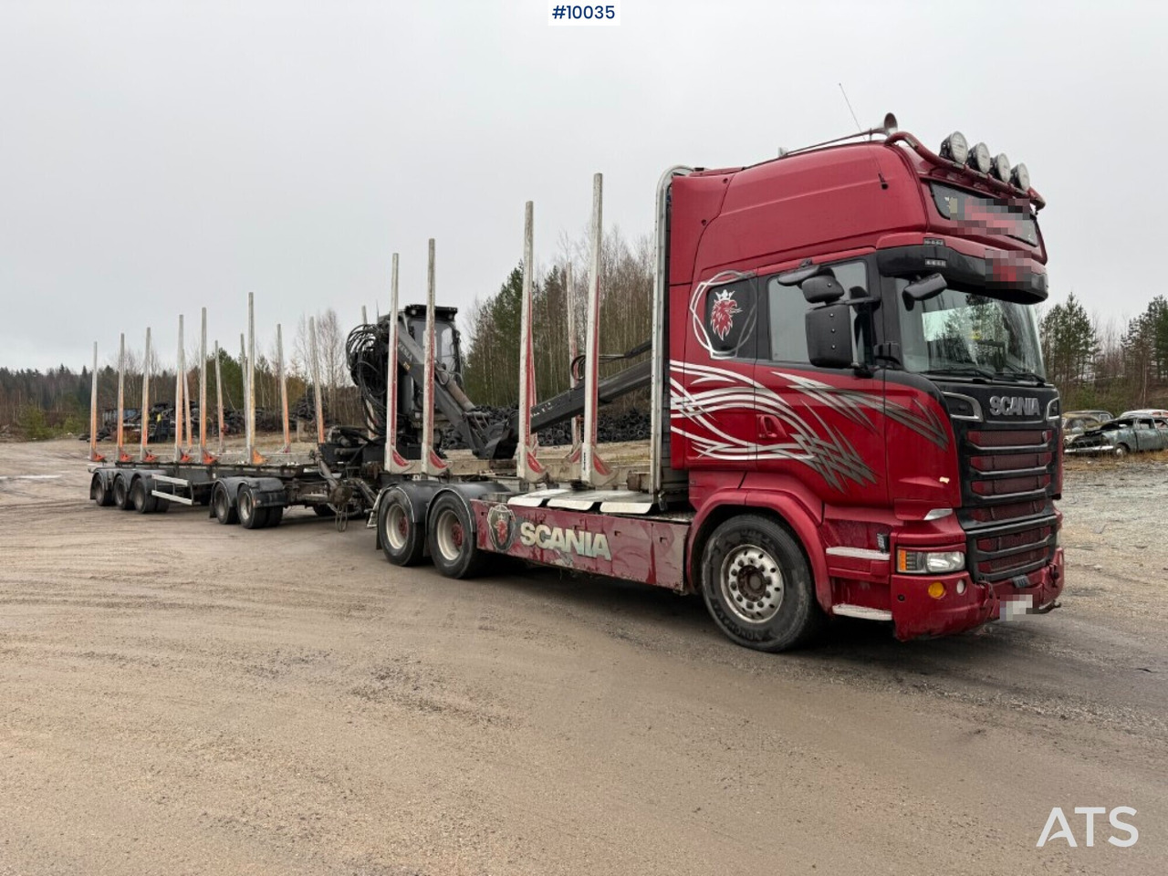 Scania R730 timber truck with crane and trailer (VIDEO) - Timmerbil, Kranbil: bild 2 Scania R730 timber truck with crane and trailer (VIDEO) - Timmerbil, Kranbil: bild 2