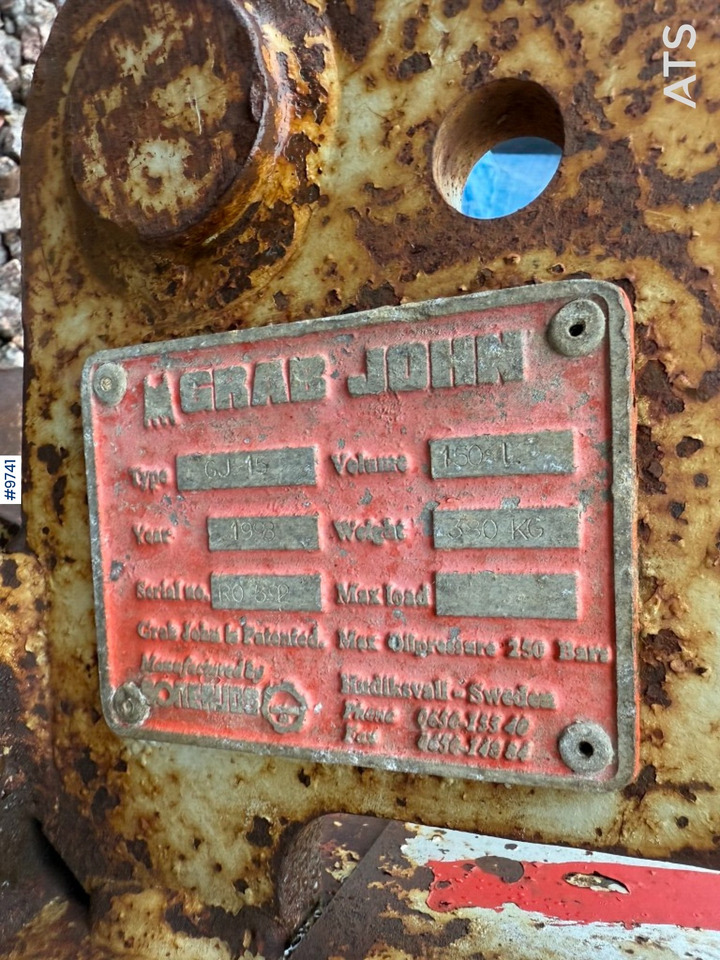 Tooth grapple bucket Grab John - Grävmaskinsskopa: bild 5 Tooth grapple bucket Grab John - Grävmaskinsskopa: bild 5