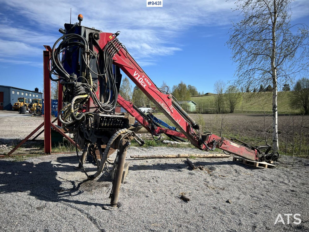 V-kran V10CX,96 - Timber crane, logging crane - Lastbilskran för Lastbil: bild 2 V-kran V10CX,96 - Timber crane, logging crane - Lastbilskran för Lastbil: bild 2