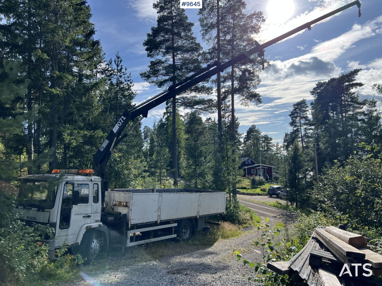 Volvo FL 614 4X2 Crane truck Repair object (VIDEO) - Flakbil, Kranbil: bild 1 Volvo FL 614 4X2 Crane truck Repair object (VIDEO) - Flakbil, Kranbil: bild 1