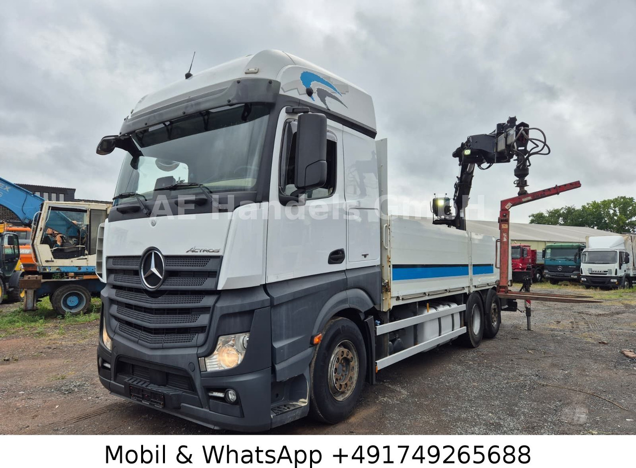 Mercedes-Benz Actros IV 2646 L LL 6x2 *Retarder/Hiab-177K-Pro - Flakbil, Kranbil: bild 1 Mercedes-Benz Actros IV 2646 L LL 6x2 *Retarder/Hiab-177K-Pro - Flakbil, Kranbil: bild 1