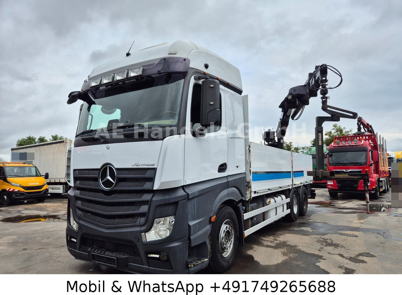 Mercedes-Benz Actros IV 2646 L LL 6x2 *Retarder/Hiab-177K-Pro - Flakbil, Kranbil: bild 1 Mercedes-Benz Actros IV 2646 L LL 6x2 *Retarder/Hiab-177K-Pro - Flakbil, Kranbil: bild 1