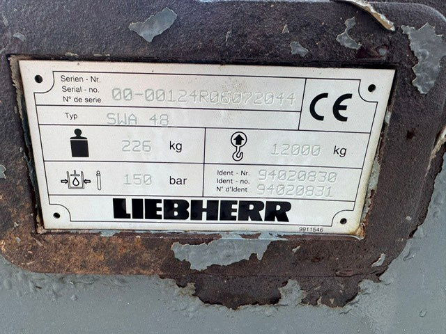 Liebherr Likufix SWA48 - Redskapsfäste: bild 4 Liebherr Likufix SWA48 - Redskapsfäste: bild 4