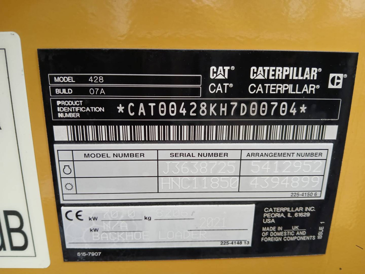 CAT 428-07 - Grävlastare: bild 5 CAT 428-07 - Grävlastare: bild 5