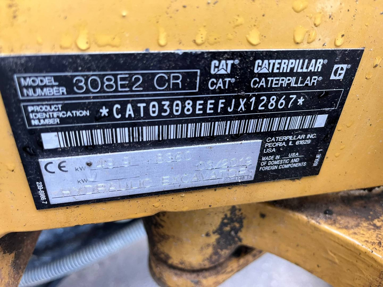 Bandgrävare CAT 308E2CR: bild 6 Bandgrävare CAT 308E2CR: bild 6