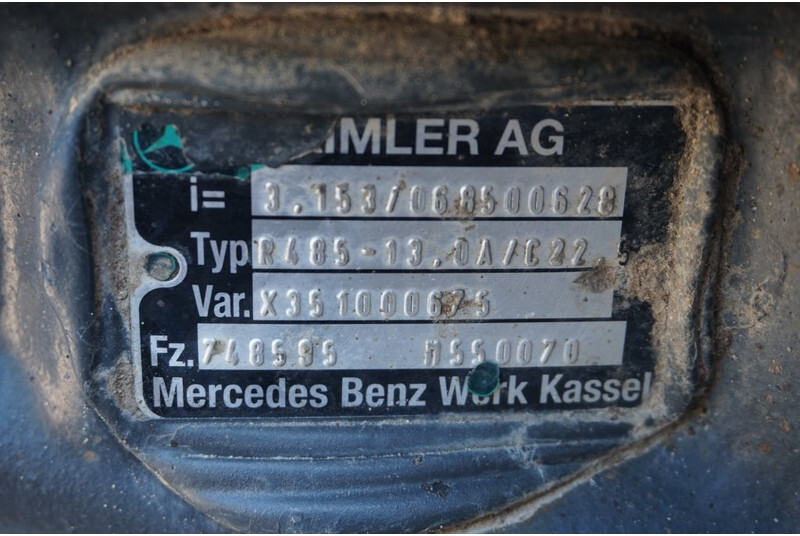 Mercedes-Benz R485-13A/C22.5 41/13 I=3.154 - Bakaxel för Lastbil: bild 3 Mercedes-Benz R485-13A/C22.5 41/13 I=3.154 - Bakaxel för Lastbil: bild 3