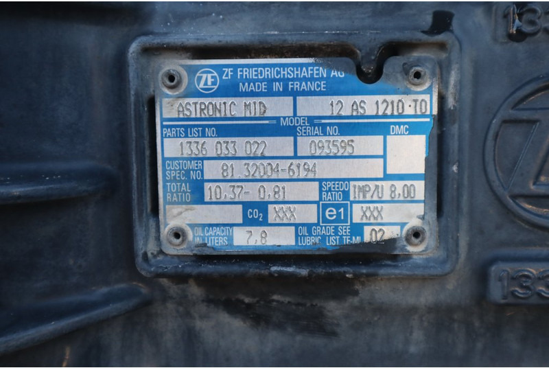 ZF 12AS1210OD TGM - Växellåda för Lastbil: bild 5 ZF 12AS1210OD TGM - Växellåda för Lastbil: bild 5