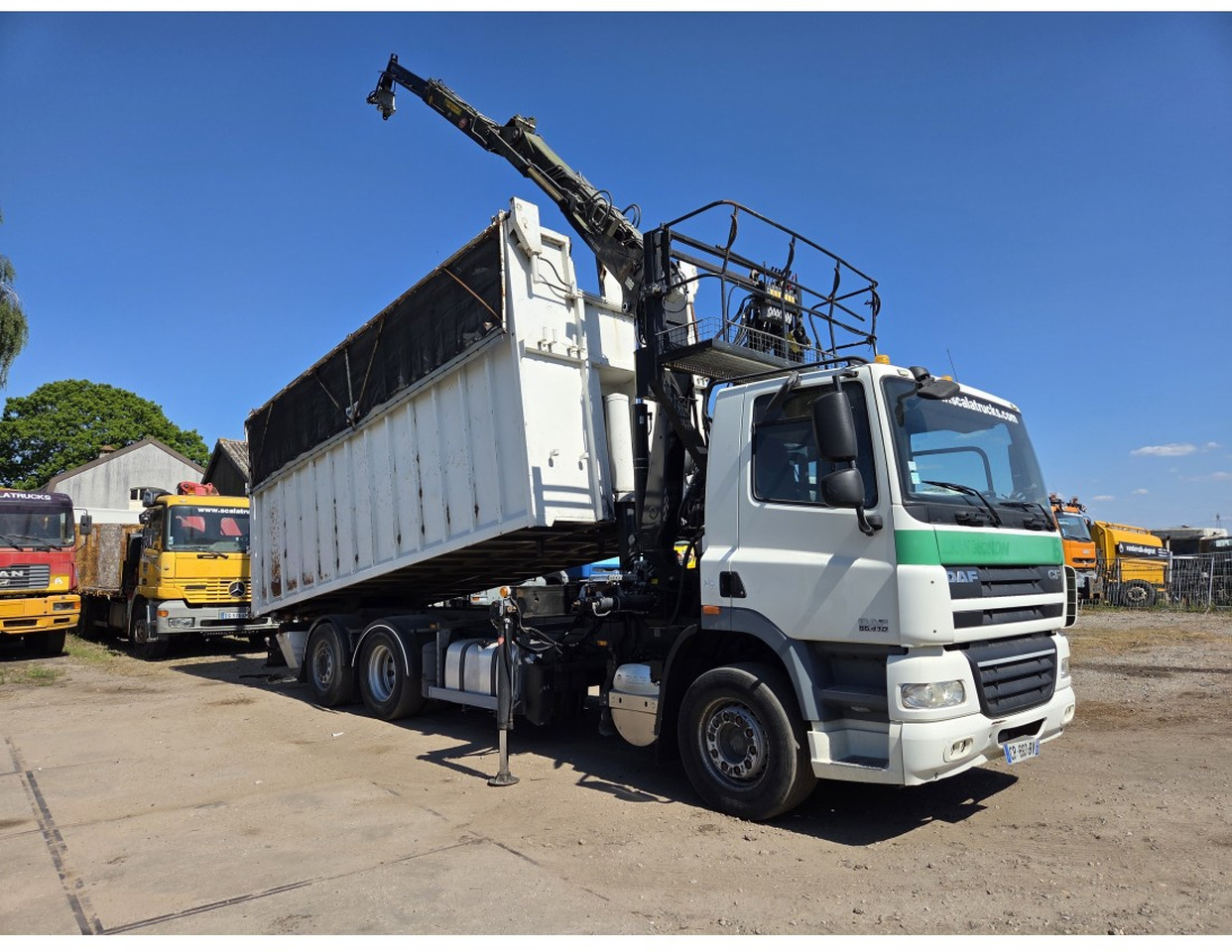 DAF CF85.410 6x2 steering axle lenk Tipper Crane HIAB J1320Z - Tippbil lastbil, Kranbil: bild 3 DAF CF85.410 6x2 steering axle lenk Tipper Crane HIAB J1320Z - Tippbil lastbil, Kranbil: bild 3
