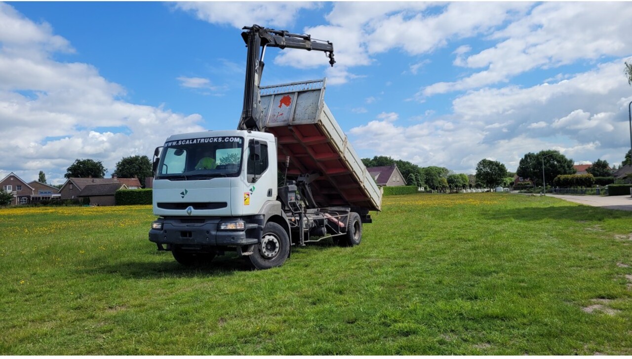 Renault Kerax 270 4x2 Euro 2 Tipper Truck Crane HIAB - Tippbil lastbil, Kranbil: bild 1 Renault Kerax 270 4x2 Euro 2 Tipper Truck Crane HIAB - Tippbil lastbil, Kranbil: bild 1