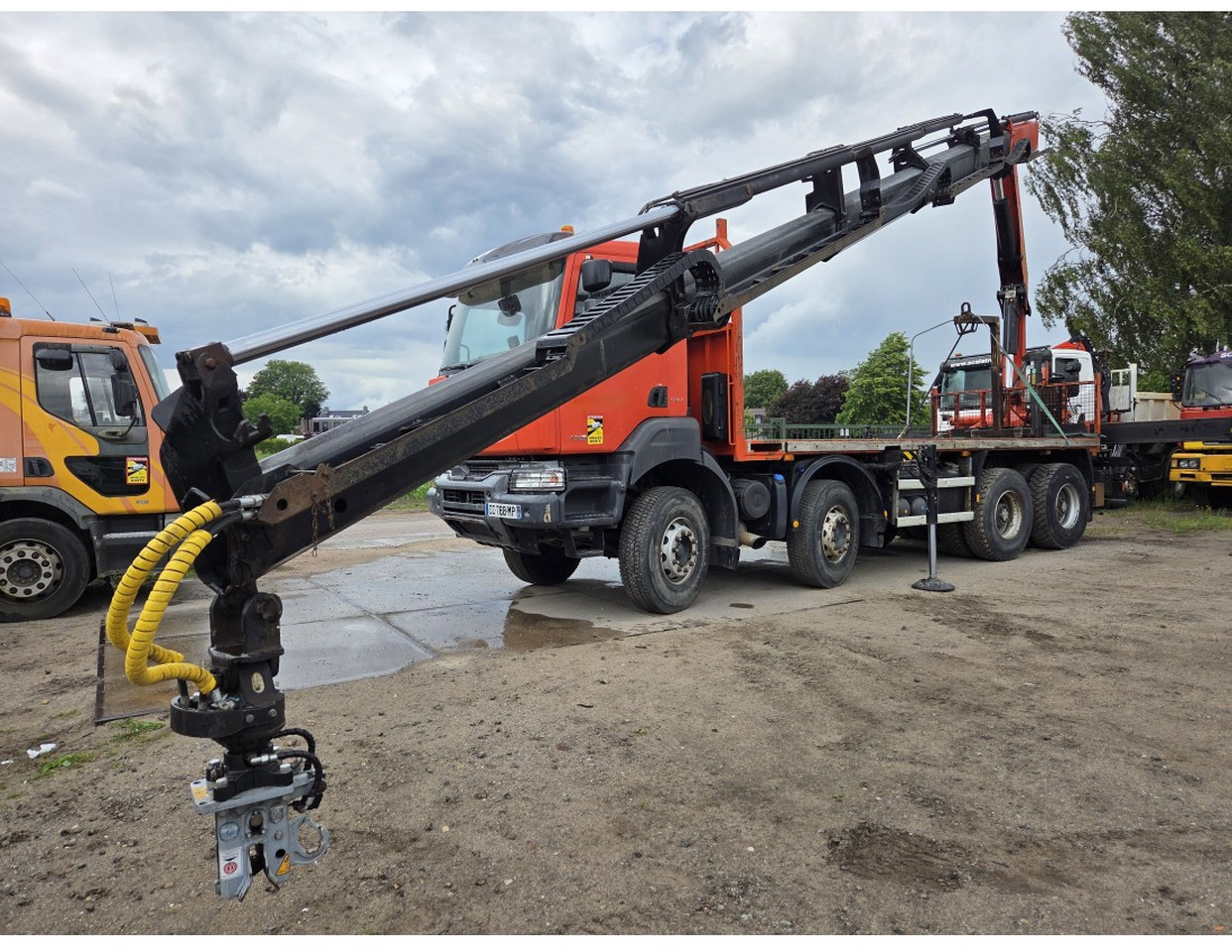 Renault Kerax 430 8X4 Flatbed Crane Palfinger PK26002EH 26 ton 5 Extensions *Retarder - Flakbil, Kranbil: bild 5 Renault Kerax 430 8X4 Flatbed Crane Palfinger PK26002EH 26 ton 5 Extensions *Retarder - Flakbil, Kranbil: bild 5