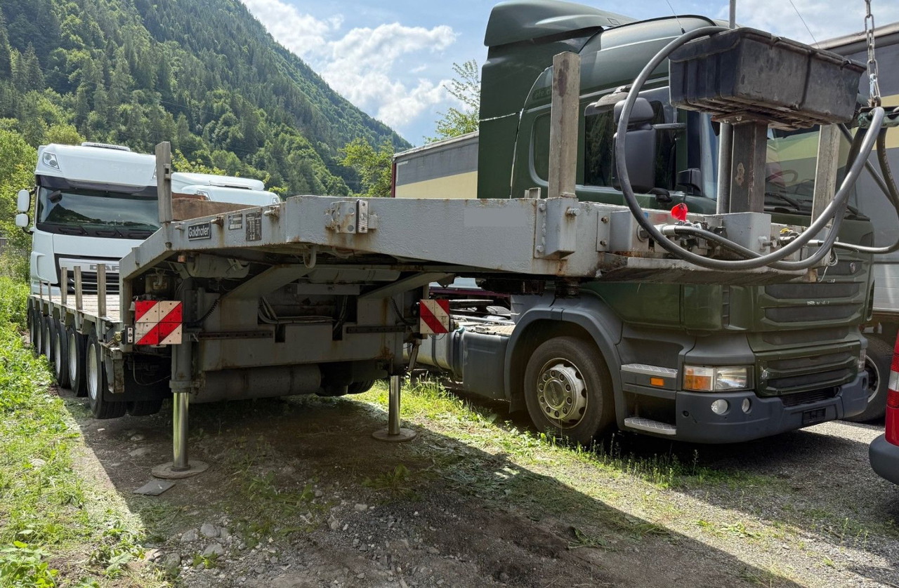 Låg lastare semitrailer Goldhofer STZ-L6-67/80A, 94ton, verbreiterbar: bild 1